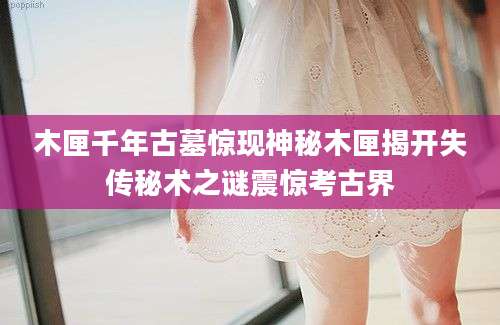 木匣千年古墓惊现神秘木匣揭开失传秘术之谜震惊考古界