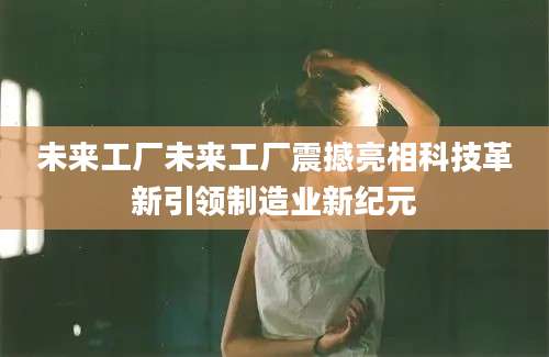 未来工厂未来工厂震撼亮相科技革新引领制造业新纪元